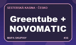Slovní označení stránky Greentube, NOVOMATIC a Kingsbet