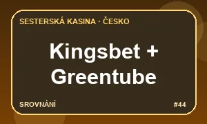 Slovní označení stránky Kingsbet a Greentube
