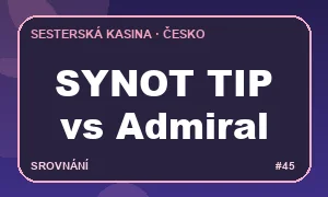 Slovní označení stránky SYNOT TIP a Casino Admiral