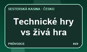 Slovní označení stránky technické hry a živá hra